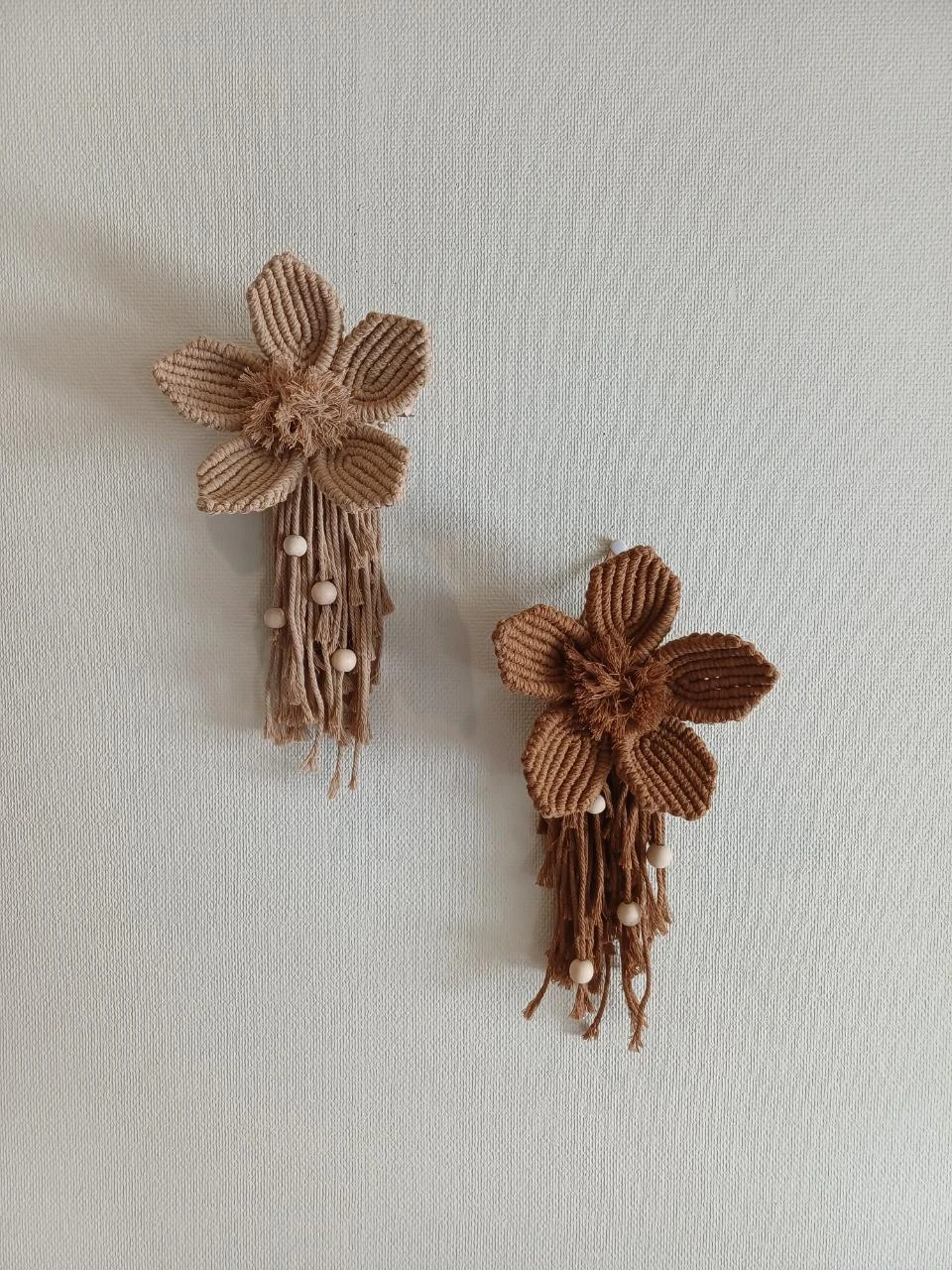 Fleur en macrame